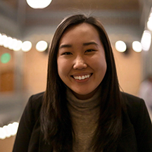 Amanda Guan in the Hearst Mining Building